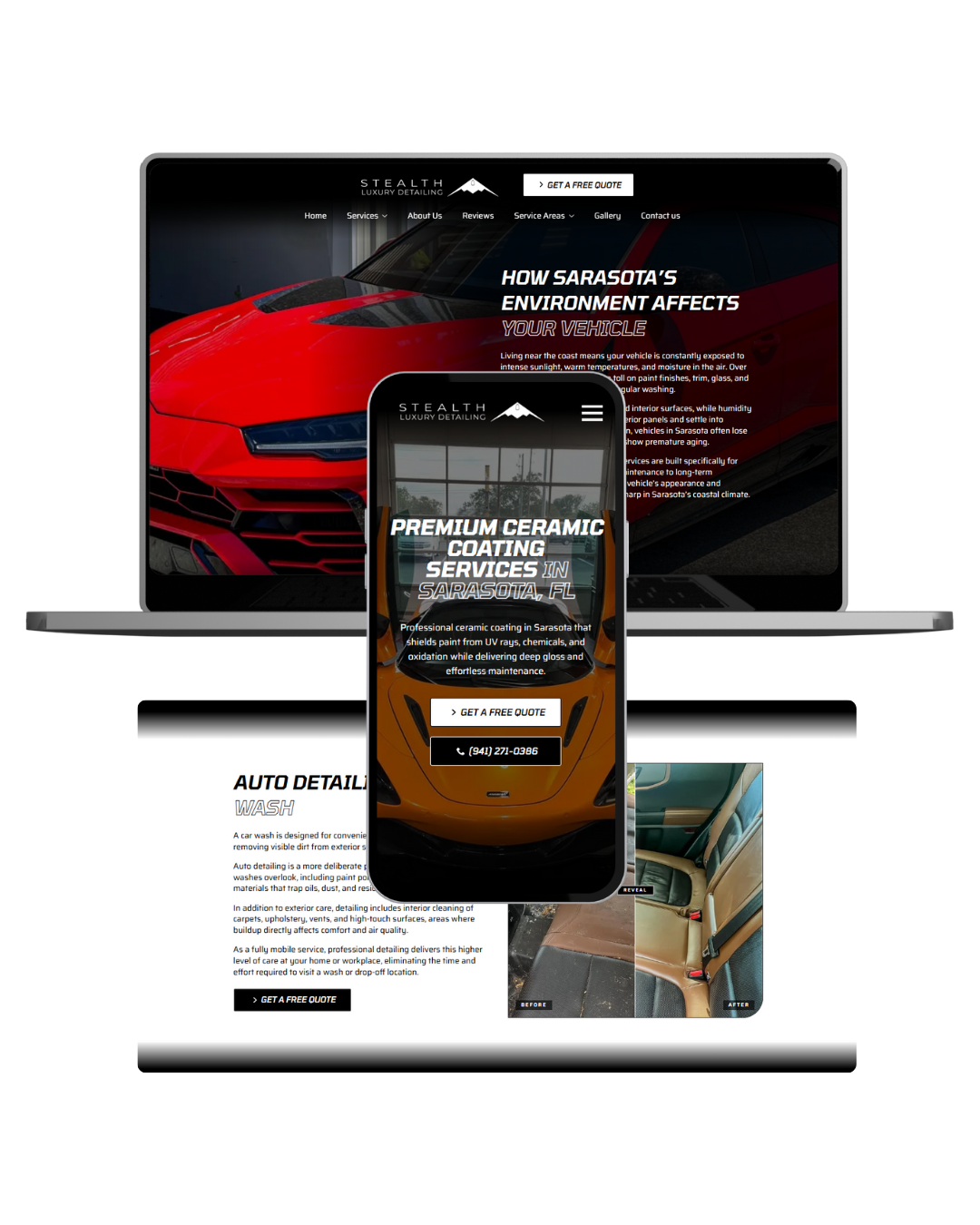 Hypeflux Media website on laptop and phone